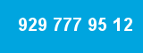 929 777 95 12 929 777 95 12